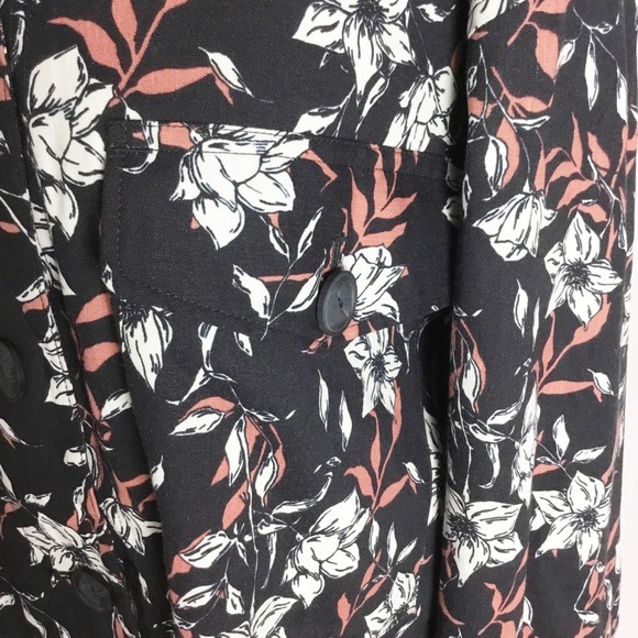 Rag & Bone Jessie Floral Print Linen Shirt Jacket NEW Size XL Retail $450 - Picture 7 of 8